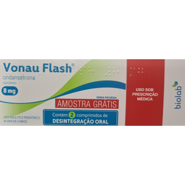 Vonau Flash - Cloridrato de Ondansetrona 8mg - 2 comprimidos